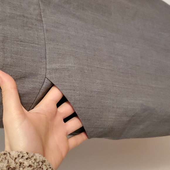 J. Crew Factory Suit grey wool blend sleeveless dress. Size 4. - Picture 3 of 12